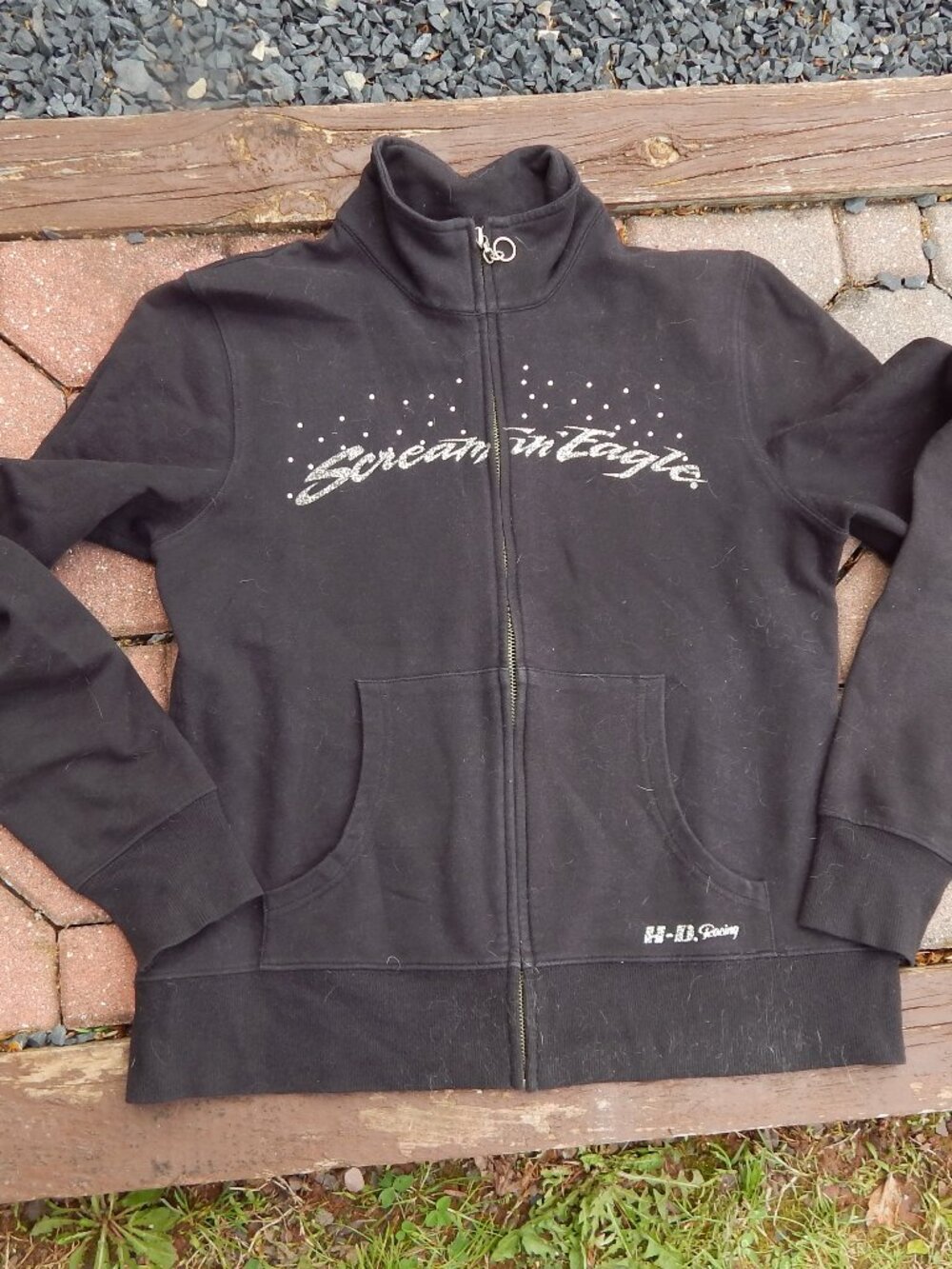 Vintage Harley Davidson Womens Screamin' Eagle Sweatshirt Jacket Size Large